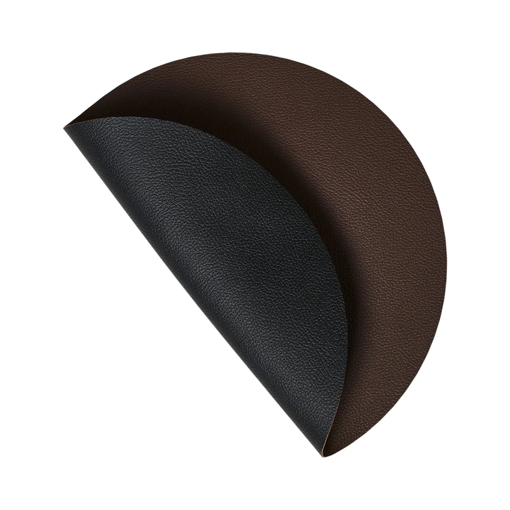 Wendbares Tischset Ø30 cm Braun/Schwarz